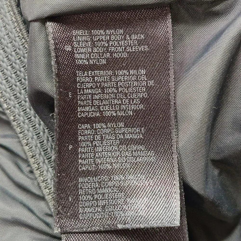 The North Face Jacket Men's XXL Hyvent‎ Water Wind Resistant Nylon Full Zip Coat